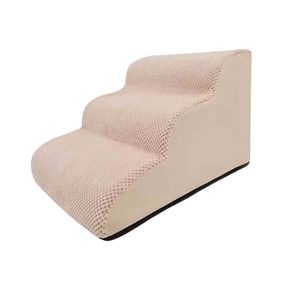 Vente directe d'usine, <span class=keywords><strong>escalier</strong></span> <span class=keywords><strong>pour</strong></span> <span class=keywords><strong>chien</strong></span> en tissu polaire durable antidérapant à 4 marches, amovible et lavable <span class=keywords><strong>pour</strong></span> petit <span class=keywords><strong>chien</strong></span> - Product Image 1