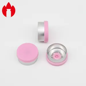 13mm Pink Pharma Injection Aluminum Plastic Flip Off Cap