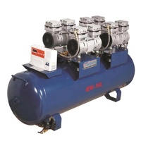 Compresseur d'air silencieux dentaire 10 l/30l, sans huile, 70l/min, action rapide, sans huile