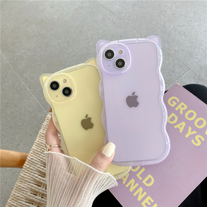 Ốp Điện Thoại Hình Tai Mèo Động Vật Trong Suốt Hoạt Hình Cho <span class=keywords><strong>Iphone</strong></span> 11 12 13 Pro Max, Ốp Cho <span class=keywords><strong>Iphone</strong></span> 14 Plus Mèo - Product Image 3