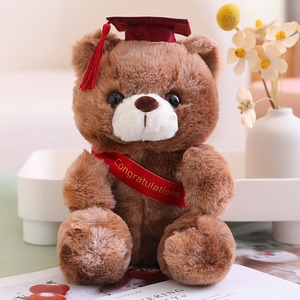 Orsetto di peluche colorato con cappello, resistente, stampa digitale, ideale come bomboniera per matrimoni <span class=keywords><strong>e</strong></span> compleanni - Articolo caldo <span class=keywords><strong>e</strong></span> di tendenza - Product Image 6