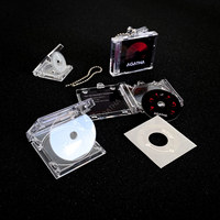 Porte-clés promotionnel personnalisé Kpop avec logo, boîte blister, étui, mini CD NFC en acrylique pour album