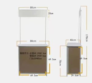 Venta al por mayor de fábrica, estación de publicidad de supermercado portátil, mesa de mostrador promocional ligera - Product Image 1