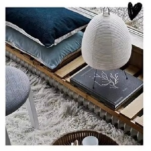 Lampe de table de style japonais, LED E27, tête simple, lampe décorative pour chambre à coucher, salon, design Wabi Sabi, abat-jour en papier Xuan - Product Image 3