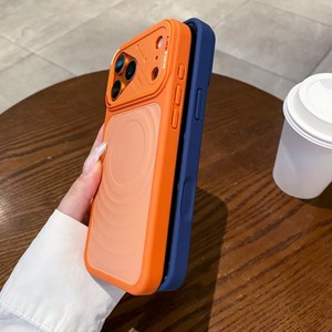 Funda magnética para teléfono móvil con diseño de ondas metálicas, colores puros, para iPhone 12 13 14 15 16 17 Pro Max, venta al por mayor - Product Image 3