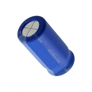 Distribuidor Autorizado, Condensador de Aluminio con Orificio Pasante, 220UF, 20%, 80V, RADIAL TH UBW1K221MHD, 220 uF - Product Image 1