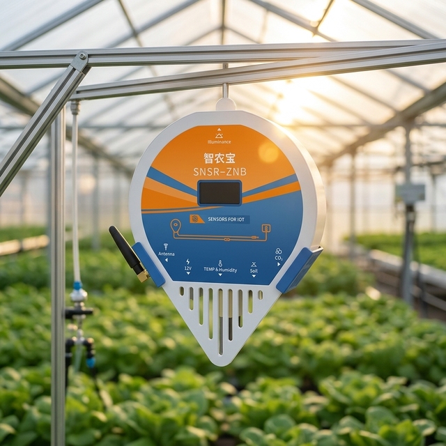 XiaomaIOT Greenhouse Environmental Monitoring Sensor with Multi-Function CO2 and Humidity Sensors Free-installation