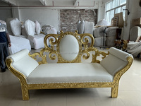 Chaise de trône royale de luxe, canapé de mariage pour la mariée et le marié