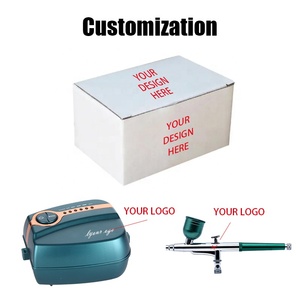 Kit de démarrage aérographe à double action avec compresseur d'air en <span class=keywords><strong>plastique</strong></span> 35PSI <span class=keywords><strong>pour</strong></span> la peinture de modèles d'art, le dessin et l'artisanat. - Product Image 5