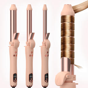 3-in-1 tragbares automatisches thermisches Lockenstab-Set Rotierender Locken wickler für wunderschöne Locken wellen für den Heimgebrauch OEM/ODM - Product Image 5