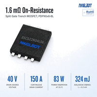 MOSFET canal N BSC022N04LS6 40V 150A à énergie d'avantage de chute, puce CMS à montage en surface pour circuit de commutation industriel à courant élevé