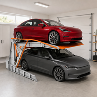 Lève-voiture compact hydraulique inclinable avec plateforme étanche pour villas privées