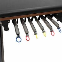 Harmony Glow FAS-Grade Bois de noyer nord-américain Machine de Pilates Reformer avec Boîte d'assise, Barre de pieds réglable et Ressorts, Usage commercial