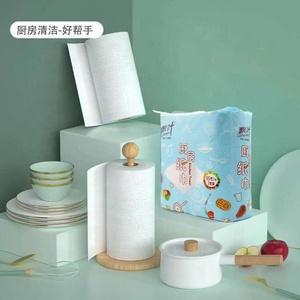 Rouleau de papier <span class=keywords><strong>essuie</strong></span>-<span class=keywords><strong>tout</strong></span> jetable en matériau vierge 2 plis pour la cuisine Serviette de nettoyage douce et bon marché pour l'huile et la cuisine - Product Image 6