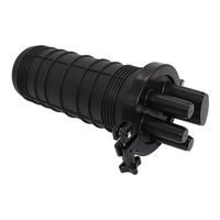 1 in 3 Out Dome Optic Fiber Splice Closure Mini 12 24 Core Caja Fibre Enclosure Joint Box Fibra Optical Splice Closure