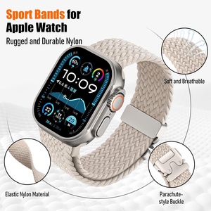 Bện dây đeo vòng Solo cho Apple xem ban nhạc 46mm 44mm 45mm 42mm 40mm 41mm siêu 2 49mm correa iWatch loạt 10 9 8 7 6 SE 5 4 - Product Image 2