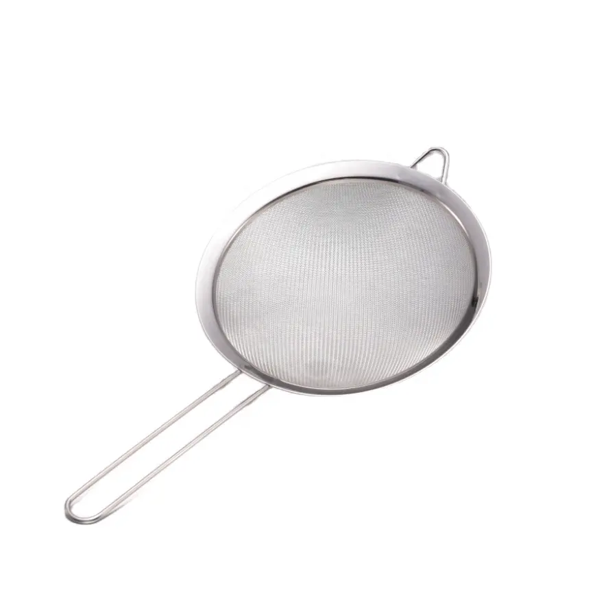 Manufacturer Colander Kitchen Accessories Oil Sieve Cooking Filter Tools Stainless Steel Vegetables Simplex Mesh Strainer