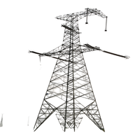 Tour de transmission électrique galvanisée à chaud JH-power Line Tower, pour distribution d'énergie extérieure, 550KV 630A/200A, 6 prises, IP54