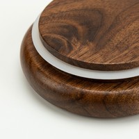 Couvercle en bois de noyer personnalisé avec anneau en silicone hermétique, gravé, pour pots de grande et petite taille, couvercle de rangement en bois, vente en gros, fourniture OEM
