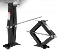 Crics à ciseaux pour remorque de camping-car et de camping-car avec poignée Capacité de 5000lb Stabilisateur de remorque Nivellement Jack Stands
