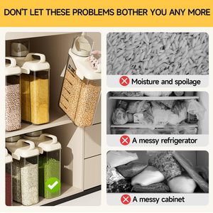 Boîte de rangement alimentaire en plastique réutilisable de qualité professionnelle, étanche, écologique, grande capacité, emballage en carton pour la cuisine - Product Image 4