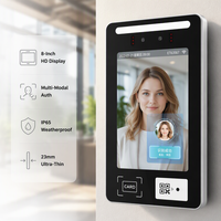 Cámara Binocular con Pantalla de 8 Pulgadas, Detección en Vivo, Reconocimiento Facial, Sistema de Control de Acceso y Asistencia para Exteriores