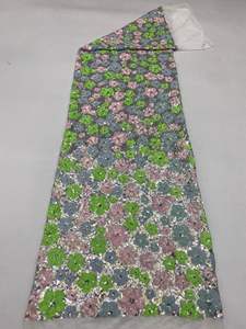 중국 여성 의류 자수 메쉬 레이스 블러셔 로즈 3D 꽃 장식 조각 얇은 명주 그물 직물 - Product Image 5