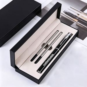 Branded Printing Executive Classic Black and <b>Gold</b> Ballpoint <b>Pens</b> With Logo Custom Luxury Metal <b>Pen</b> - Product Image 1