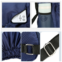 Sac à dos Oxford imperméable OEM avec poche zippée, sac à dos de sport personnalisé pour la promotion, sac à cordon pour l'extérieur