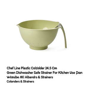 Scolapasta <b>Plastica</b> (24,5cm) Easy Drain universal CHEF LINE Verde 122750257 - Product Image 2