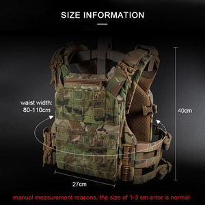 Chaleco Táctico de Liberación Rápida con Sistema MOLLE, Ajustable, para Entrenamiento al Aire Libre, Seguridad y Protección - Product Image 5