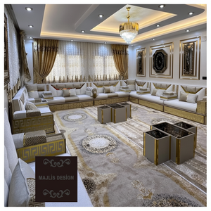 Arabic Majlis <b>Moroccan</b> Design Living Room Furniture Set 40cm Sitting Height Includes <b>Sofa</b> Wool Carpet Curtain Table FULL Home - Product Image 3