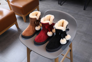 Children's Winter Artificial Leather Fleece Boots Kids Warm Snow Boots Children Casual Winter Thicken Boots - Product Image 2