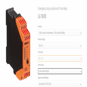 BH5928.92 DC24V 0,1-1S  LG5928.41 LG5928.61 LG5928.41PS LG5928.41PC รีเลย์ 30-300S โมดูลหยุดฉุกเฉิน DOLD - Product Image 2