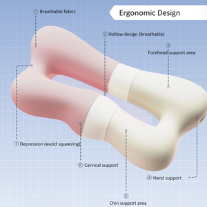 Oreiller cervical de beauté pour prévenir les rides du sommeil Oreiller confortable et ergonomique pour dormir sur le côté - Product Image 2