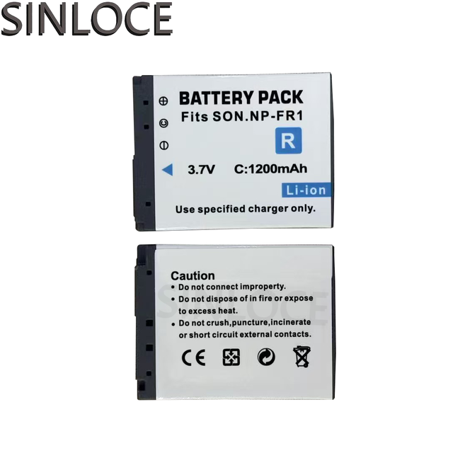 NP-FR1 3.7V 1200mAh Li-ion Camera Battery Compatible with Sony DSC P100 P200 T30 T50 Vintage CCD Digital Camera