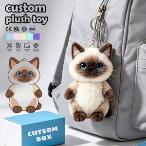 Llavero <span class=keywords><strong>de</strong></span> peluche <span class=keywords><strong>de</strong></span> gato siamés Kawaii OEM ODM, colgante <span class=keywords><strong>de</strong></span> gato suave y esponjoso con <span class=keywords><strong>ojos</strong></span> <span class=keywords><strong>azules</strong></span> realistas, amuleto <span class=keywords><strong>de</strong></span> animal <span class=keywords><strong>de</strong></span> peluche para bolso - Product Image 1