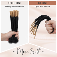 Extensions de dreadlocks et soft locs en cheveux humains Remy vietnamiens Originea, 100 % cuticules alignées, boucles crépues