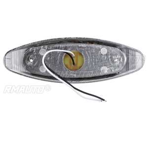 10 pièces 12V 24V 12 LED Feu de position latéral, Clignotant, Feu arrière, Feu de signalisation pour Voiture, Camion, Remorque, Bus, Bateau, Camionnette, Caravane - Product Image 4