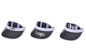 Gorra de sol de PVC transparente con visera superior vacía, color caramelo de verano, con logo personalizado, para bicicleta, venta al por mayor, gorra de playa - Product Image 5