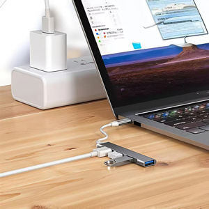 Hub USB-C multifonctionnel Jumon, station d'accueil stable avec 4 ports, connecteurs, adaptateur de séparation de type C, station d'accueil pour ordinateur portable - Product Image 5