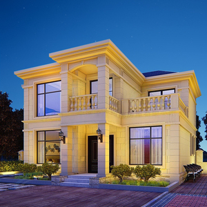 Villa Rurale Moderna a Due Piani in Acciaio Leggero Progetto per Autocostruzione Casa Mobile Integrata Prodotta da Azienda Professionale <span class=keywords><strong>di</strong></span> Ville - Product Image 3