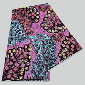 <span class=keywords><strong>Tessuto</strong></span> Ankara a caldo in cotone stampato a cera 100% cotone doppio lato stampato <span class=keywords><strong>tessuto</strong></span> africano abbigliamento donna abito gonna - Product Image 1