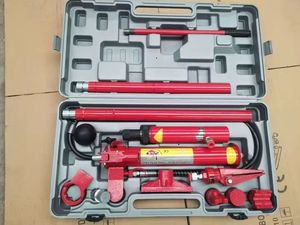 10 Ton Hydraulic Porta Power Kit Heavy Duty Auto Body Repair Jack <b>Dent</b> <b>Puller</b> Frame Straightening Tool Set - Product Image 2