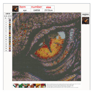 Popolare Kit Fai-da-Te per Pittura Diamantata Occhio di <span class=keywords><strong>Drago</strong></span>, Strumenti per <span class=keywords><strong>Disegno</strong></span> Diamantato 5D - Product Image 2