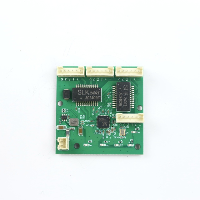 Customizable 4-Port Mini Industrial Ethernet Switch Module 100Mbps PCBA Network Switches Board for IoT & IP Camera Applications