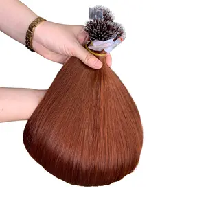 Keratin Nano Tip Color Wigs Bone Straight Remy Hair 100% Human Hair VietNam With Cheap Price Ship Worldwide For Lady Girl
