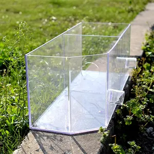 Caja de plástico duro ligero de policarbonato para exhibición