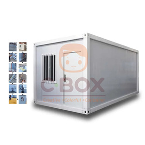 Maison conteneur amovible rectangulaire au design moderne pour chantier, avec installation sur site - Product Image 3