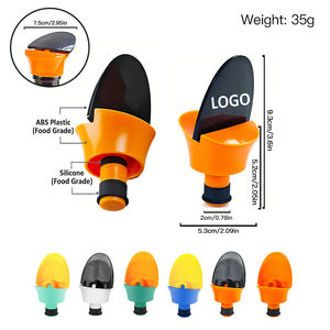 Tappo per bottiglia di vino frizzante all'ingrosso con Logo personalizzato in plastica accessori per vino regalo sottovuoto - Product Image 2